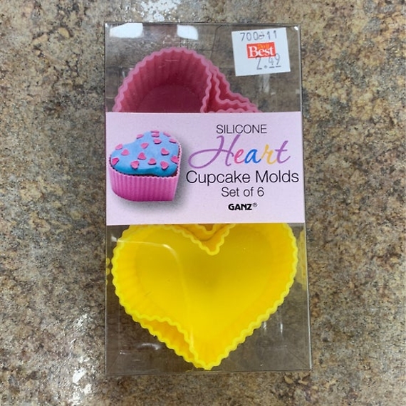 Silicone Heart Cupcake Molds