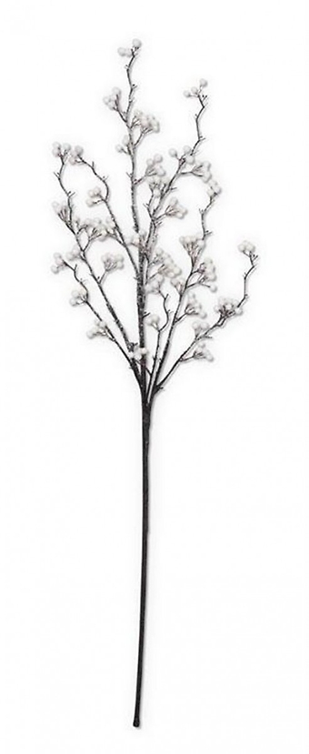 36\" Iced White Berry Branch