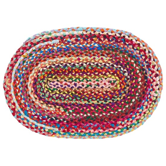 Multi chindi Braided Rug & Tabletop Collection