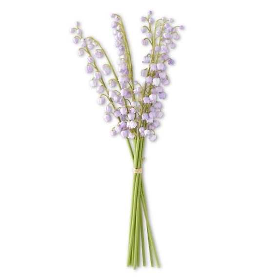 Purple Real Touch Lily of The Valley Bundle