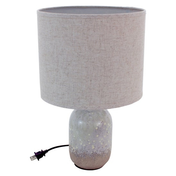 WT Collections Glazed Earthen Lamp
