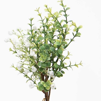 MeraVic Flower Eucalyptus White