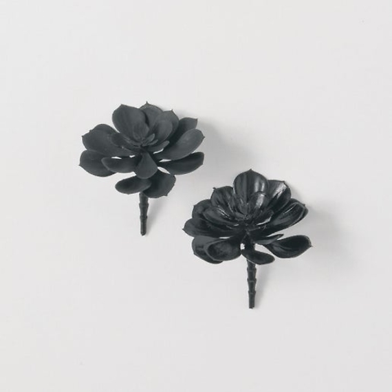 Sullivans Gift Black Succulent Pick Single Flower