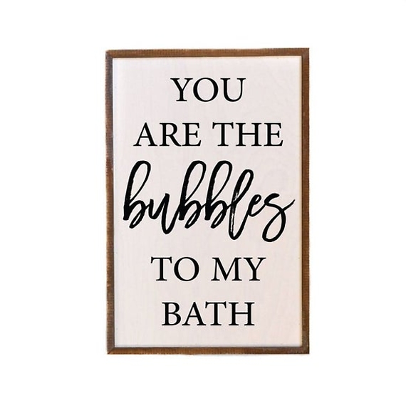 Driftless Studios \"You Are The Bubbles\" Wooden Wall Sign