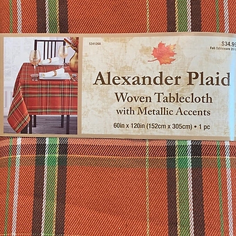 Alexander Plaid Woven Table Cloth