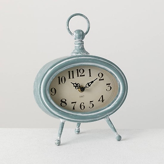 Sullivans Gift Home Decor Blue-White Clock