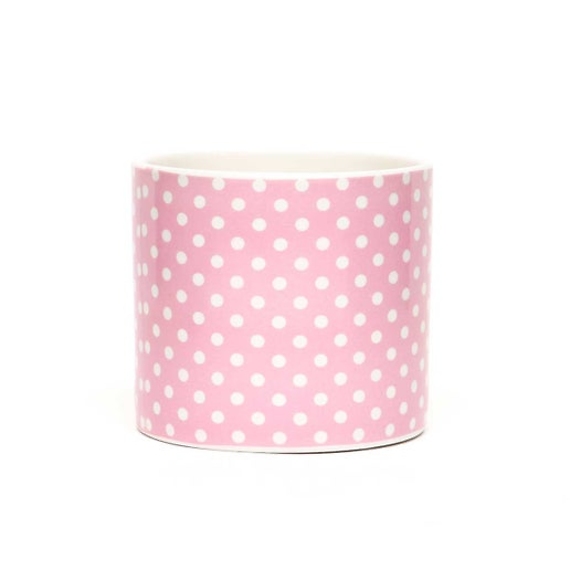 Pink & White Porcelain Pot