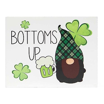 Gnome Bottoms Up Sign
